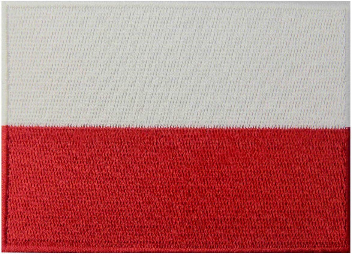 Poland Flag Embroidered Patch | Iron On or Sew On | Digitized File - Image 1