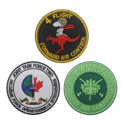 CANADA Air Force FAC Forward Air Controller Patch Canadian Tactical  Army Embroidery Patch Badge for Backpack Jacket Vest - Image 1