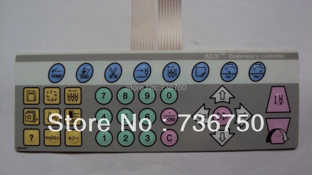 163363-d61628.jpg Dahao 805445-1 BECS-18 Controller Keypad Membrane – Spare Part for Feiya, ZGM, Prodigi & China Embroidery Machines - Image 1
