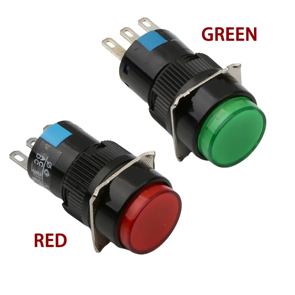 SWF Embroidery Machine Spare Parts – Start & Stop Red Button KPB 161M-R1 / Green Button 160M-G1 Switch - Image 1